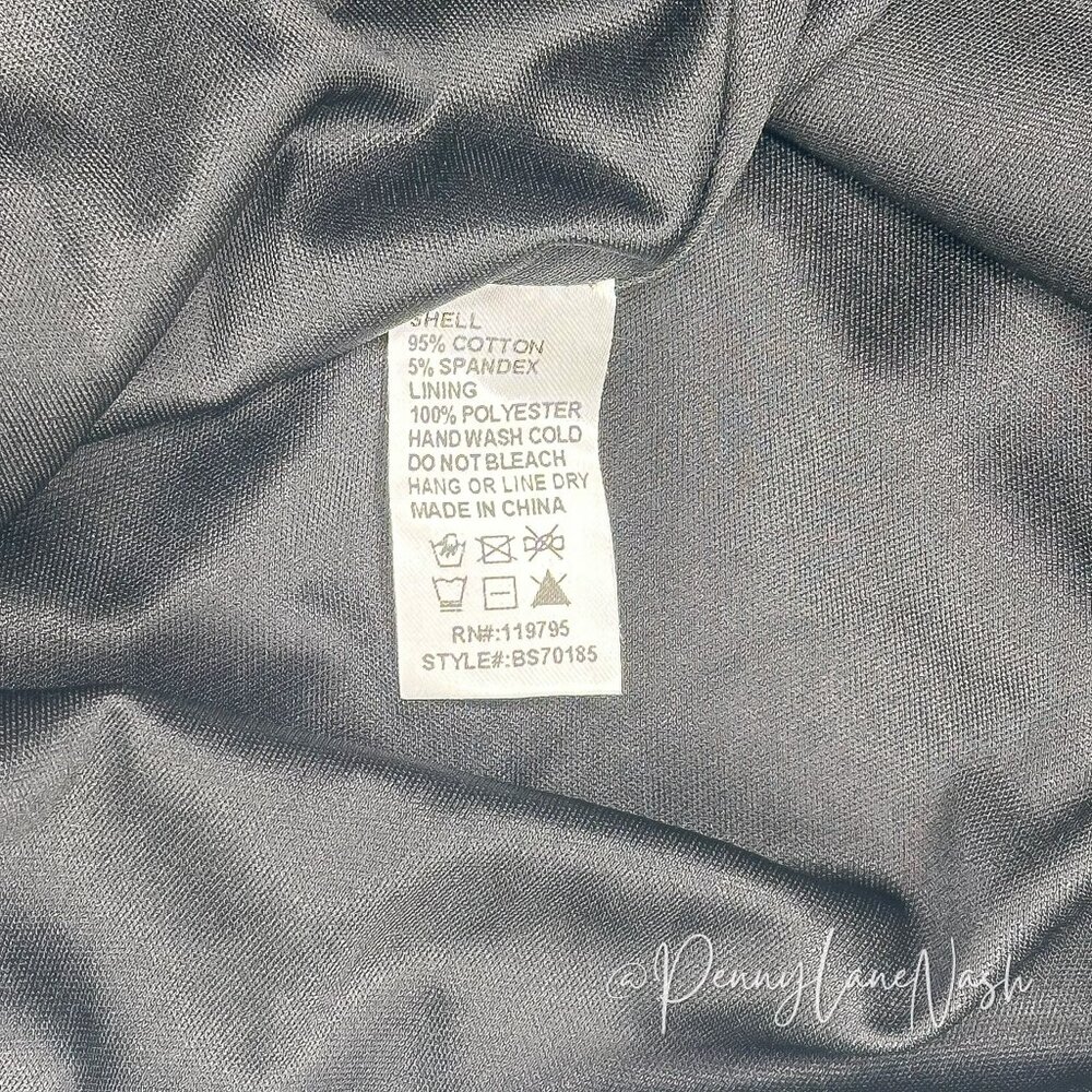 NWT Blue Rain Embellished Windowpane Skirt Size Small Black - Picture 11 of 13